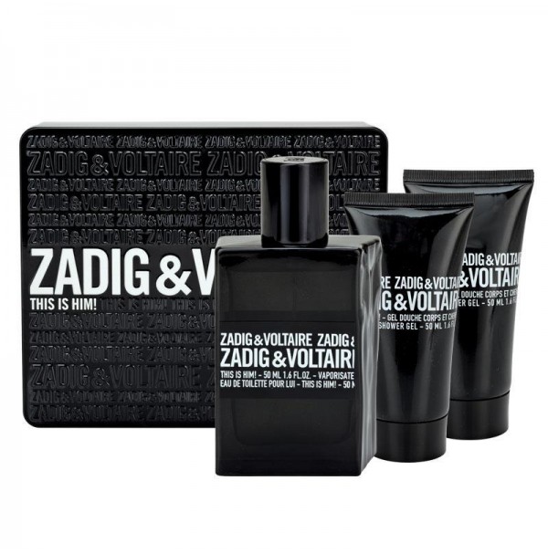 ZADIG & VOLTAIRE THIS IS HIM! 50ML GIFT SET 3PC EDT SPRAY BY ZADIG & VOLTAIRE